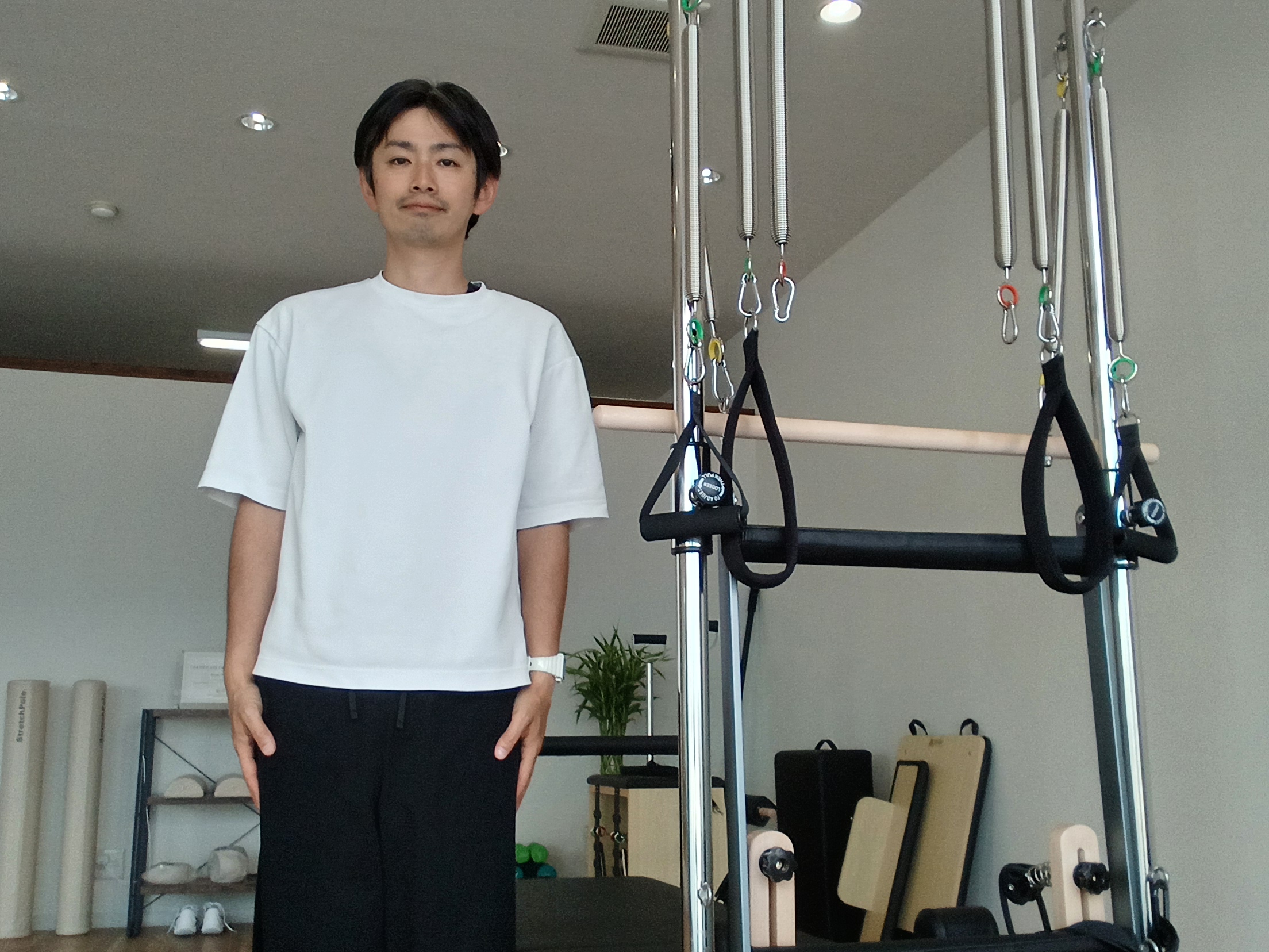 投球動作につながる身体の使い方を確認するAXIS PILATES & Conditioningのレッスン